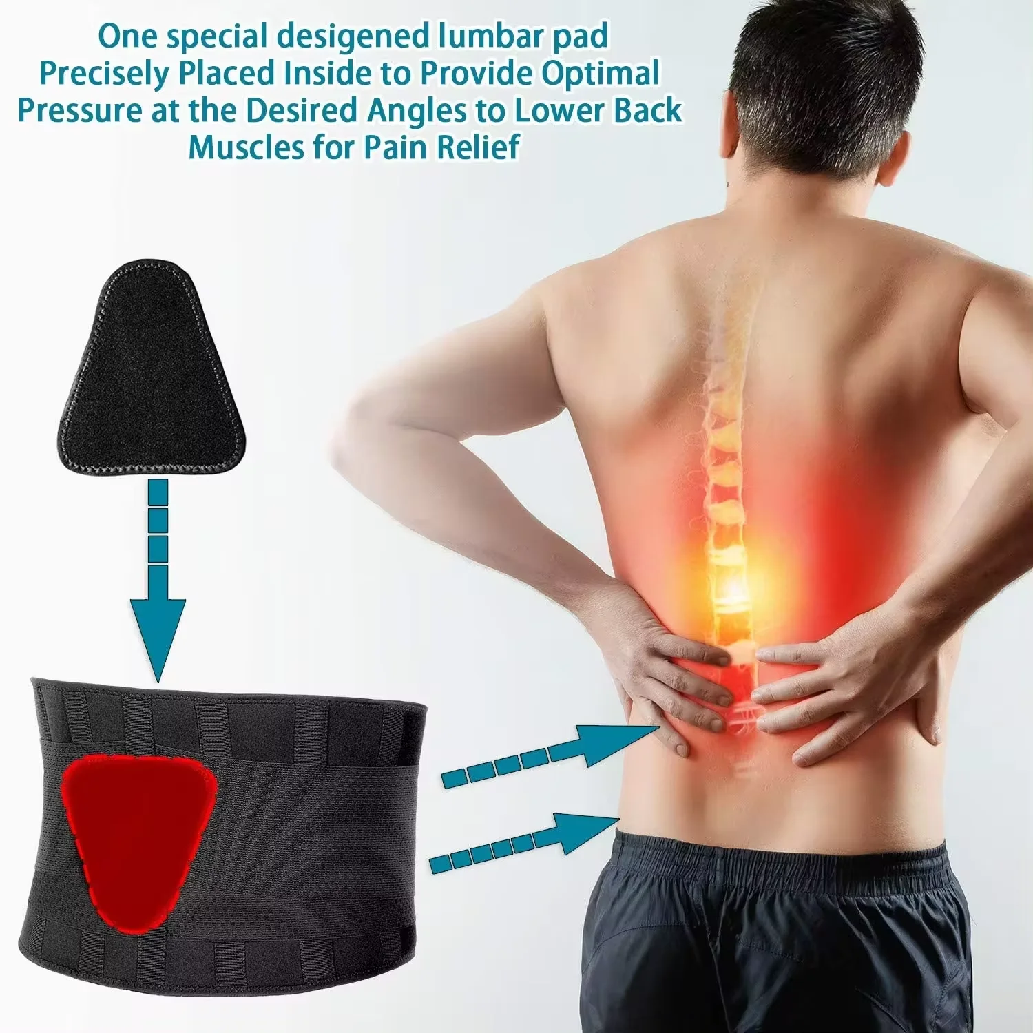 Most popular Back brace made in china Medical back brace for men and women low price Breathable back support belt