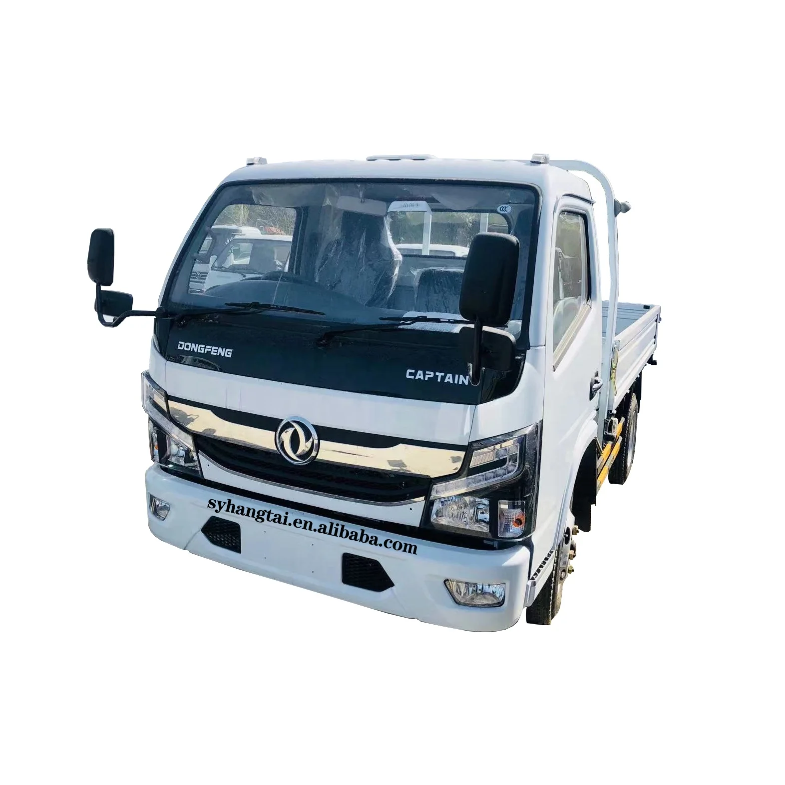 Right Hand Drive Light Cargo Truck 75kw Diesel Engine Power Load 4500kg Flatbed Deliver