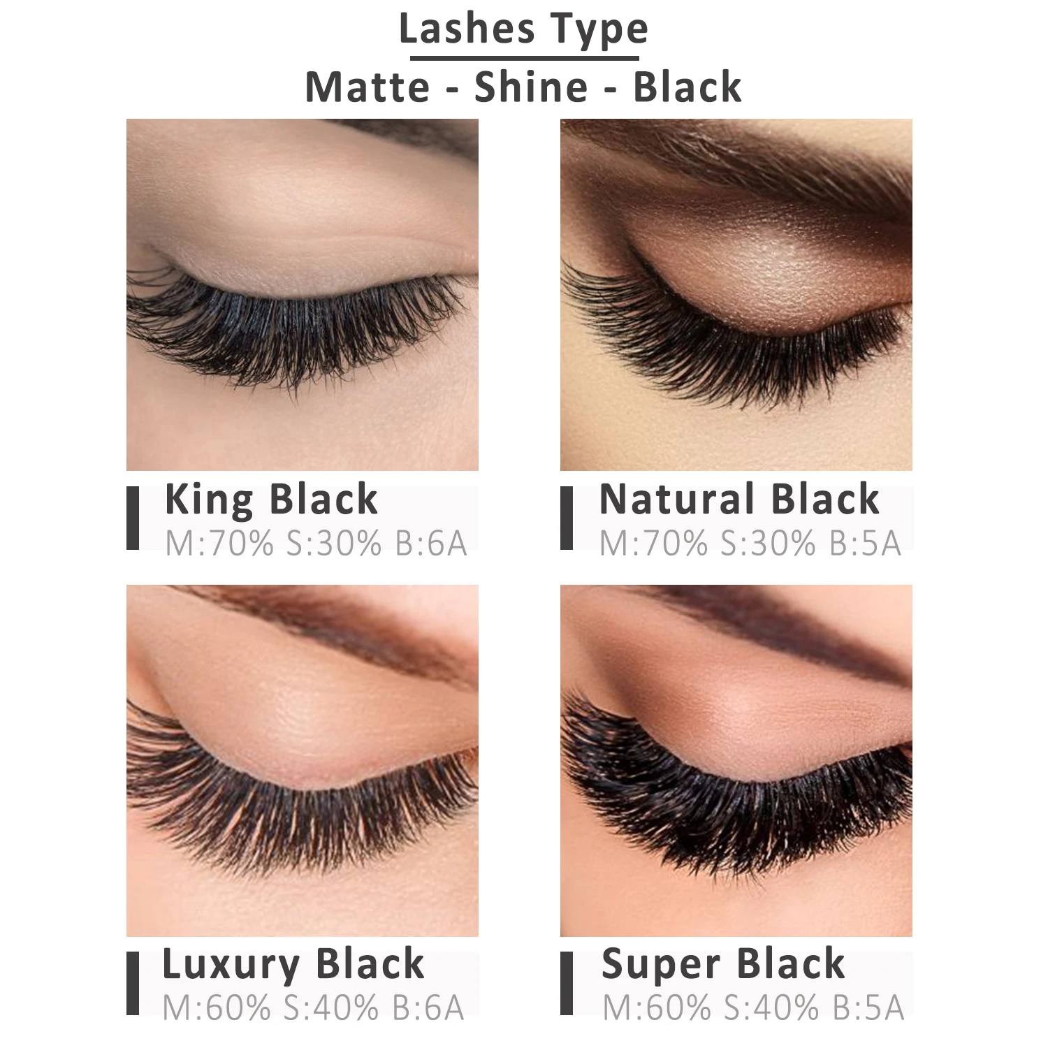 Hot Selling Beauty Korea pbt natural long softness black YY shape Eyelash extension