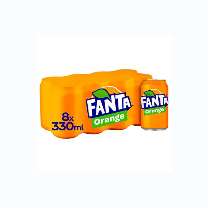 Fanta Orange Soft Drink 330ml Can/ Coca Cola Fanta Orange