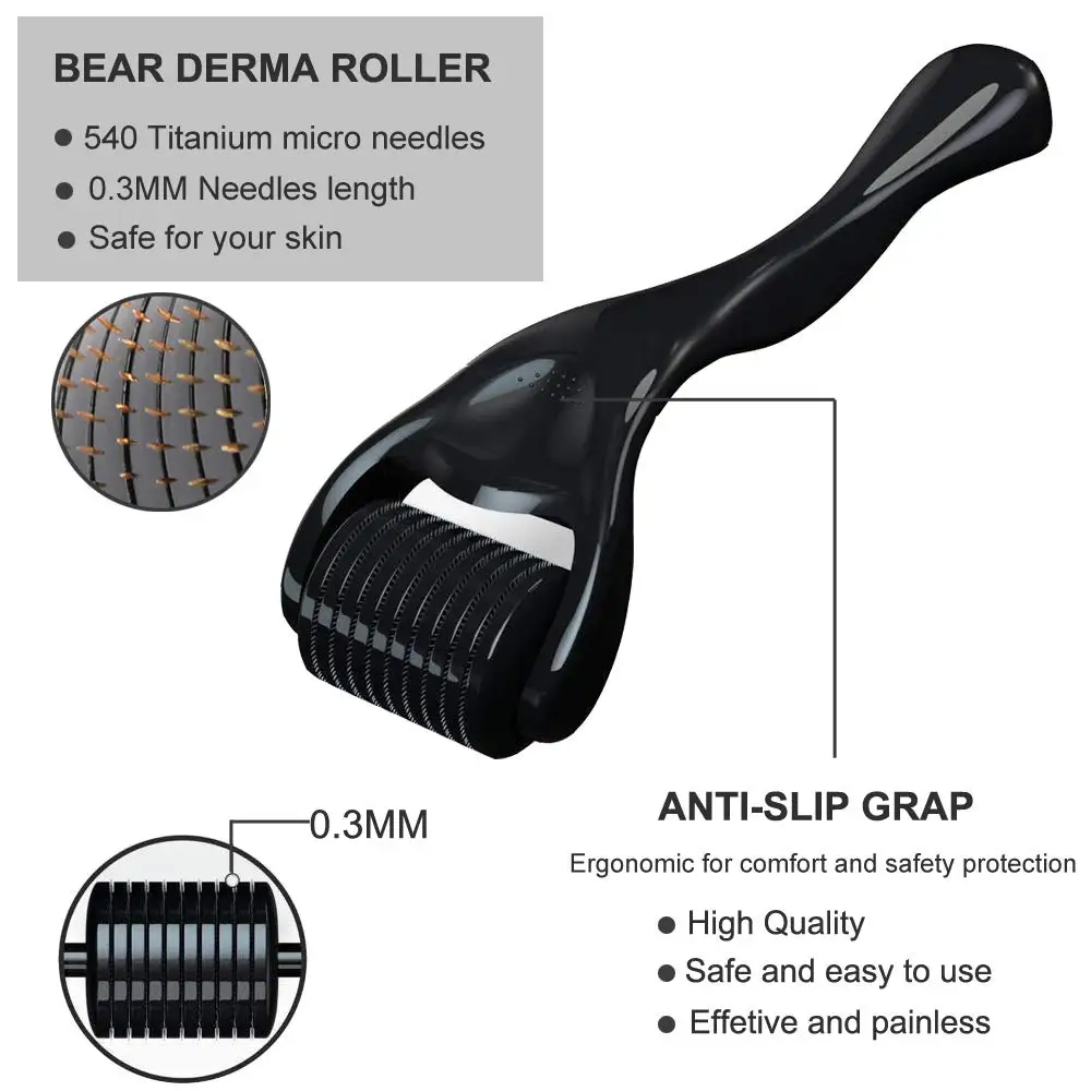 Custom 2 Pcs Men Beard Care Products Set Private Label Organic Grooming Beard Oil Kit For Roller Growth