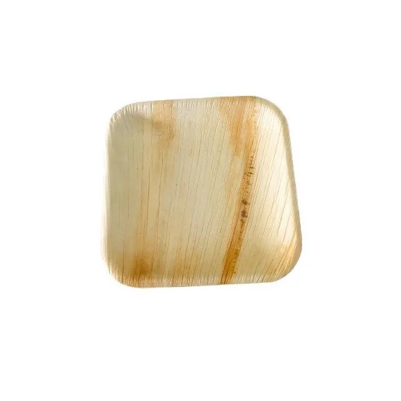 Best Prices Disposable 7 Inch Areca Palm Leaf Plate 100% Natural Party and Wedding Flatware Plates Biodegradable Micro Safe