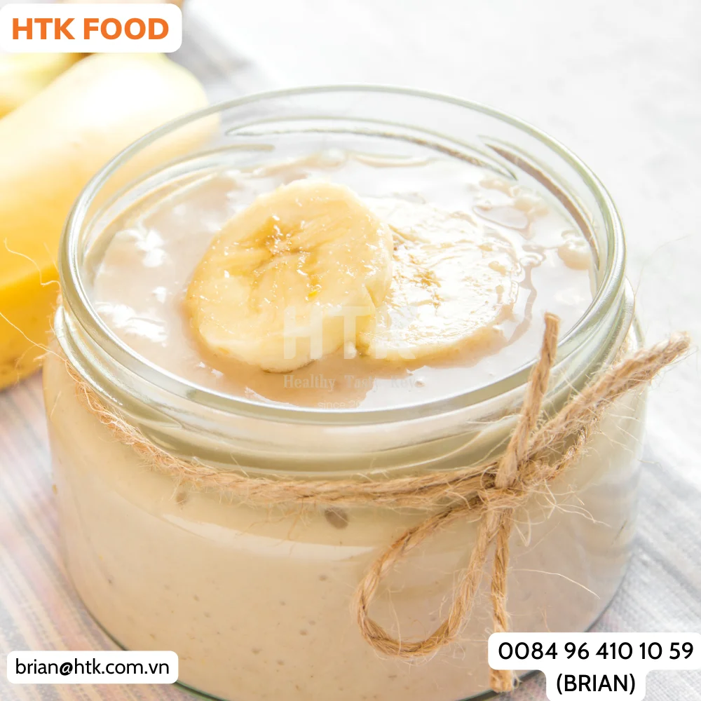 Здоровая 2022 замороженная Банановая пюре, сделано во Вьетнаме, 100% натуральная от HTK еды для продуктов питания и напитков
