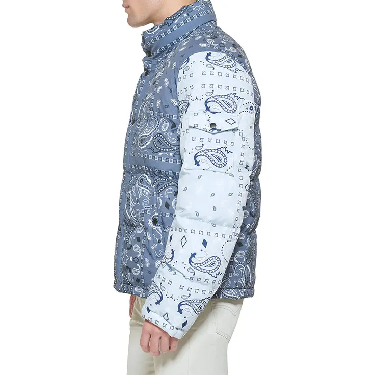 Causal Men Winter Latest Design Padded Bubble Puffer Jackets New Arrival Long Sleeve Puffer Men Jacket