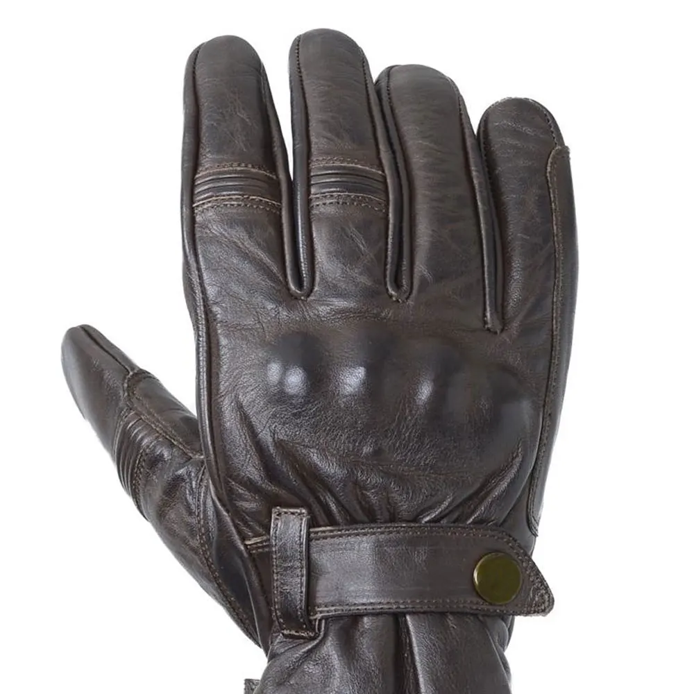 OEM custom Genuine Leather Motorcycle Gloves Protect Motorbike Gloves Driving Racing Riding Gloves for sale