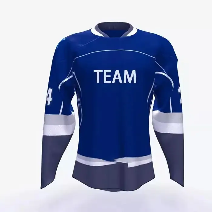 Factory Direct Custom Sublimated Canada Ice Hockey Jersey Athletic Embroidery Stitched Applique Logo Baseball Jersey