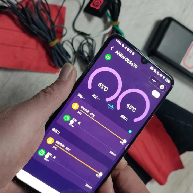 ODM OEM Smart Bluetooth APP Control 5V USB Heating Pad With Temperature Control By Mobile Phone