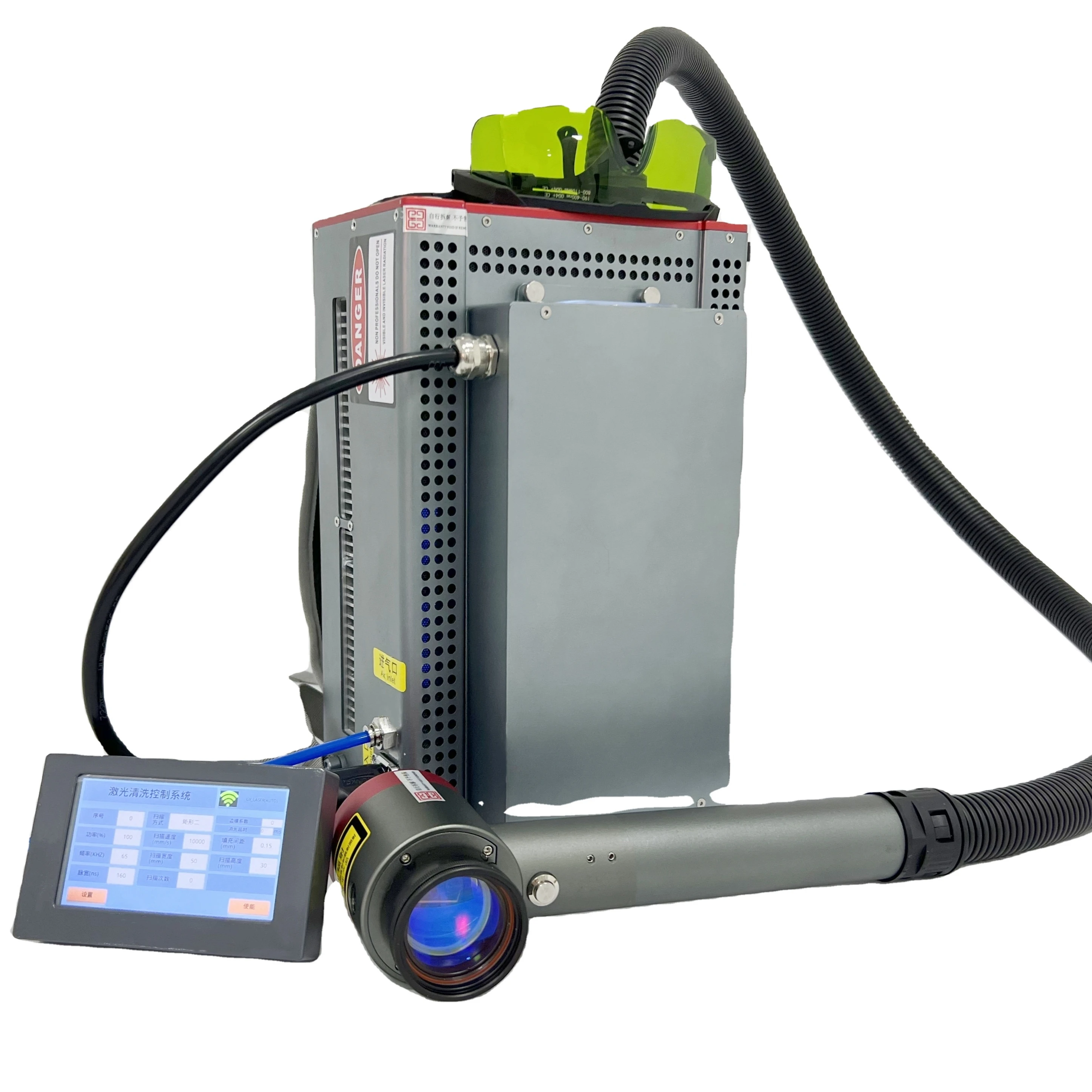 100W Backpack laser cleaner non-contact laser rust remover fiber laser cleaner price