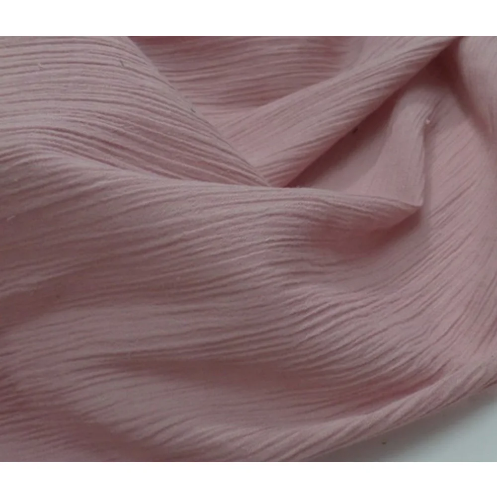 Yarn Dyed Check High Twist Fabric Material  Cotton Crepe Cloth Crinkle Fabrics High Twist Material Customized Combed Yar