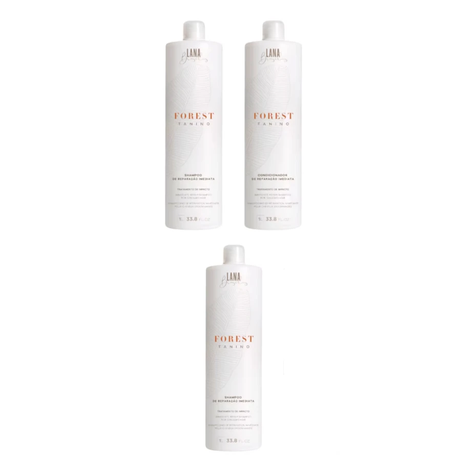 Excellent Class Good Performance Lana Brasiles Forest Tanino Shampoo And Conditioner Duo Repair Hair Treatment