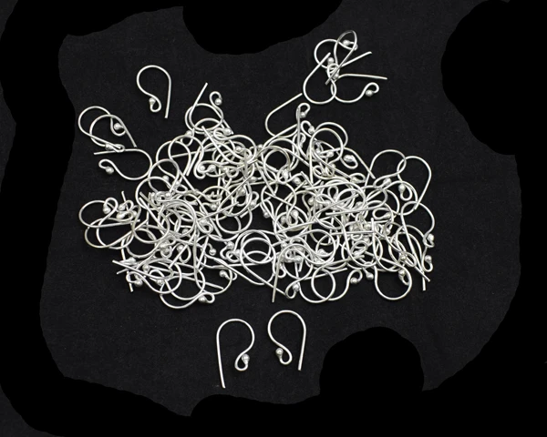 Hook Ear Wires Silver Plated Earring Pair Findings For Jewelry Making