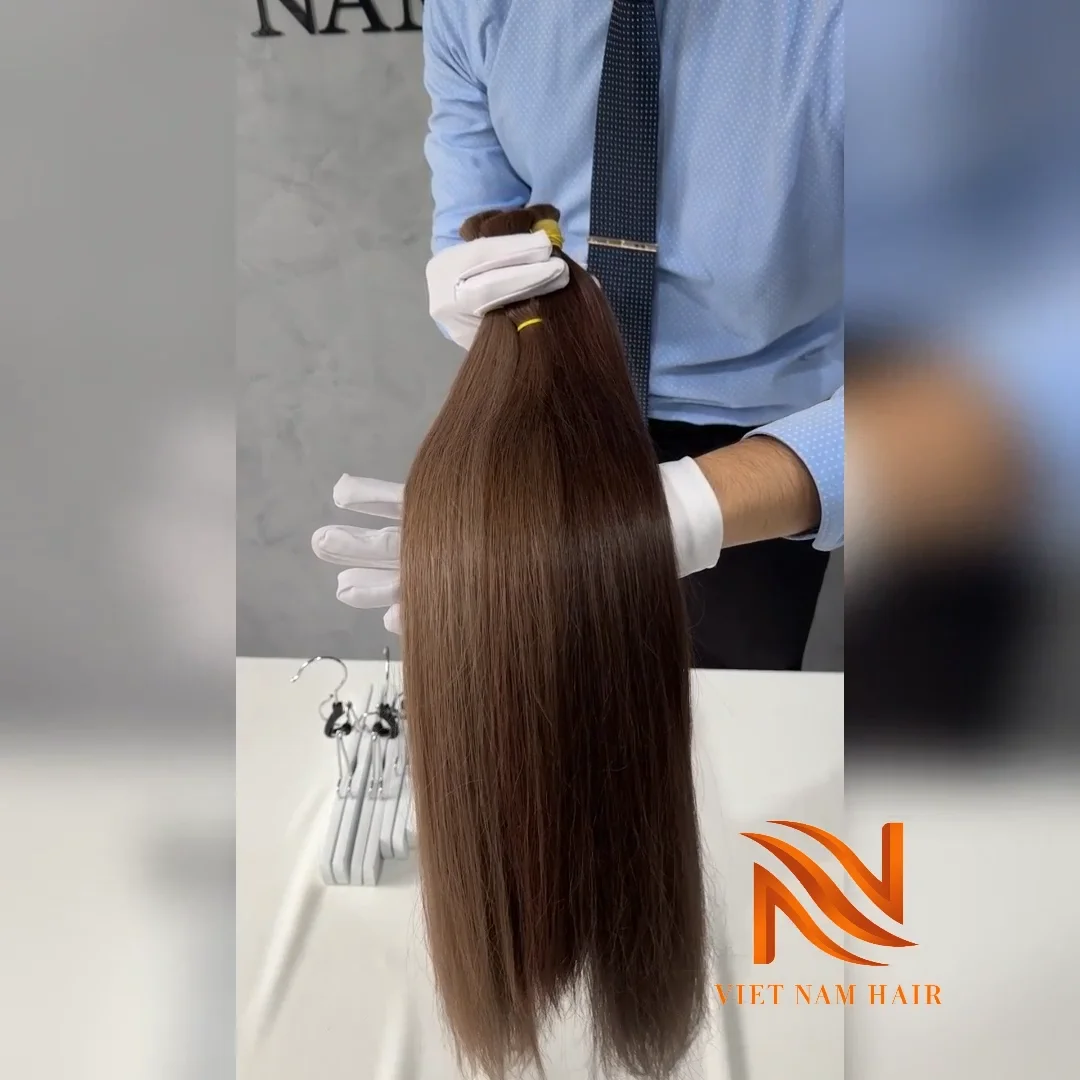 Premium Quality Real Human Hair Weft #130 Fire Orange Color Hair Trending Wholesale Hair Extensions Remy