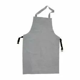 High Quality Working Fire Protection Heavy Duty Leather Welding Apron White