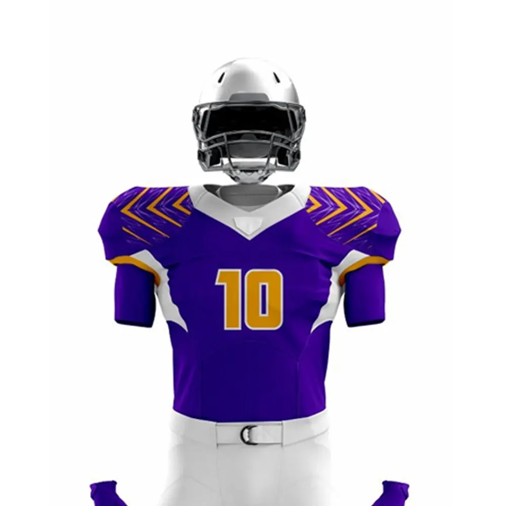 Производство на заказ Американская Футбольная форма оптом полностью сублимационная Полиэстеровая