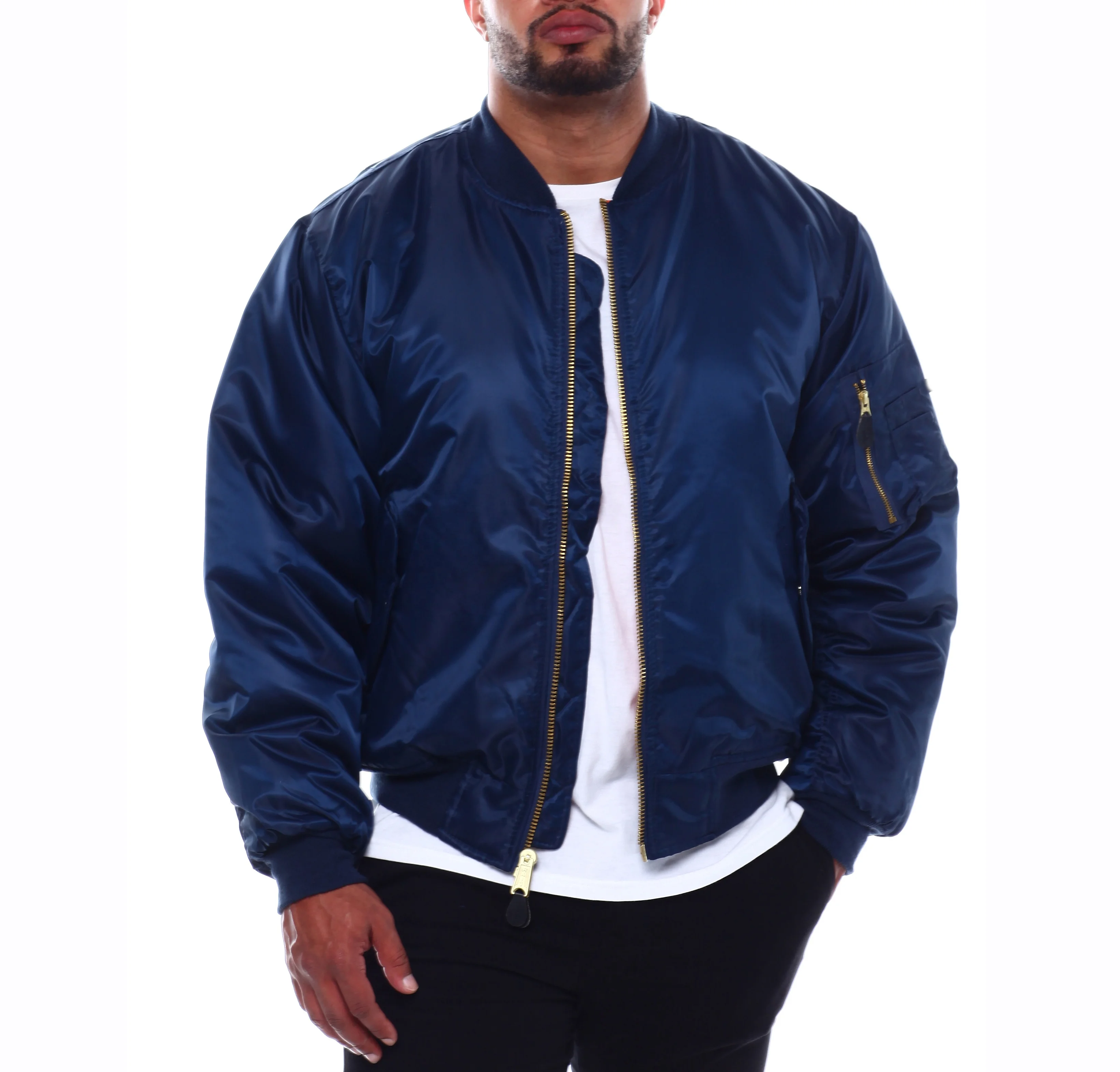 High Quality Flight Jacket Comfortable Baseball Embroidered Lined Thick Bomber Jacket