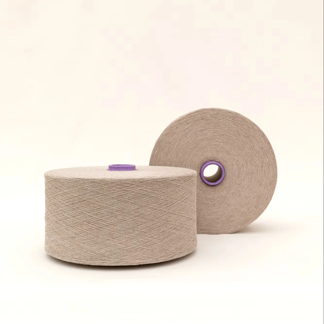 70% Organic Cotton/30% Linen GOTS/OCS Certified Blended Yarn Natural Open End System for Knitting Weaving-Ne 2/1