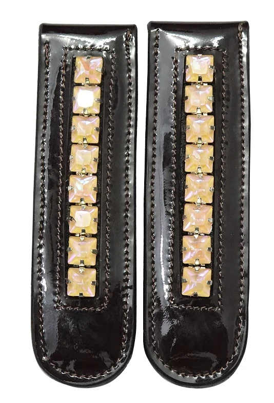 Leather Boot Clip With Crystals for horse riders manufacturers