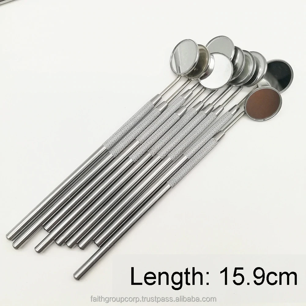 Dental Mirror Kit Dentistry Lab Mouth Mirror Dentists Pick Tool Teeth Scaler Dentist Tools Dental Materials Kits 3 pcs set