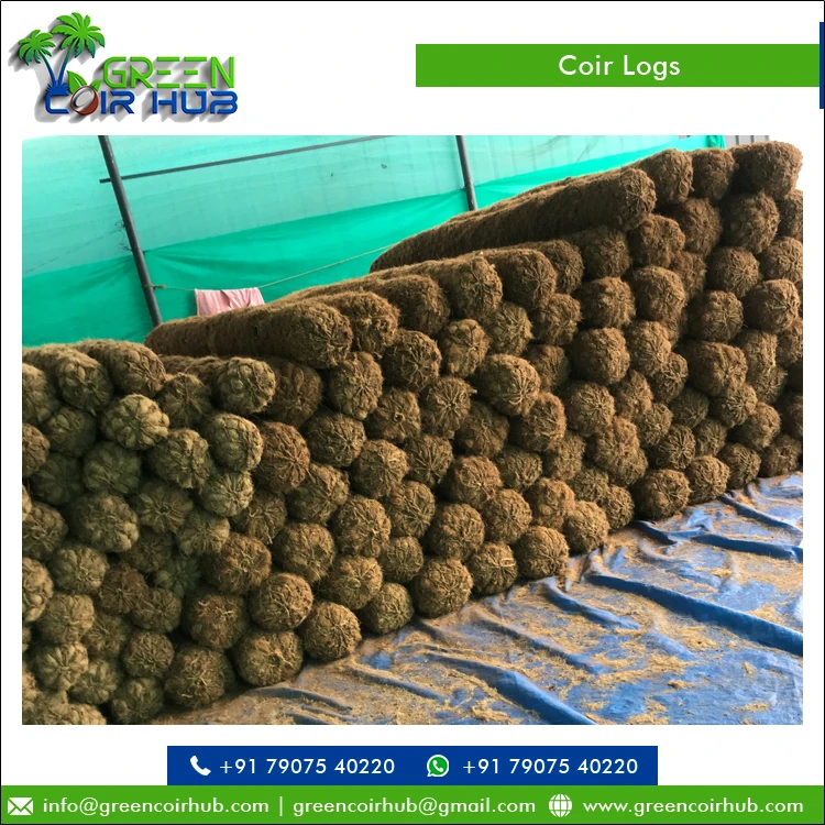 Лучшая рыночная цена топ продаж 100% чистый контроль эрозии материал кокосового волокна бревна от лучшего поставщика