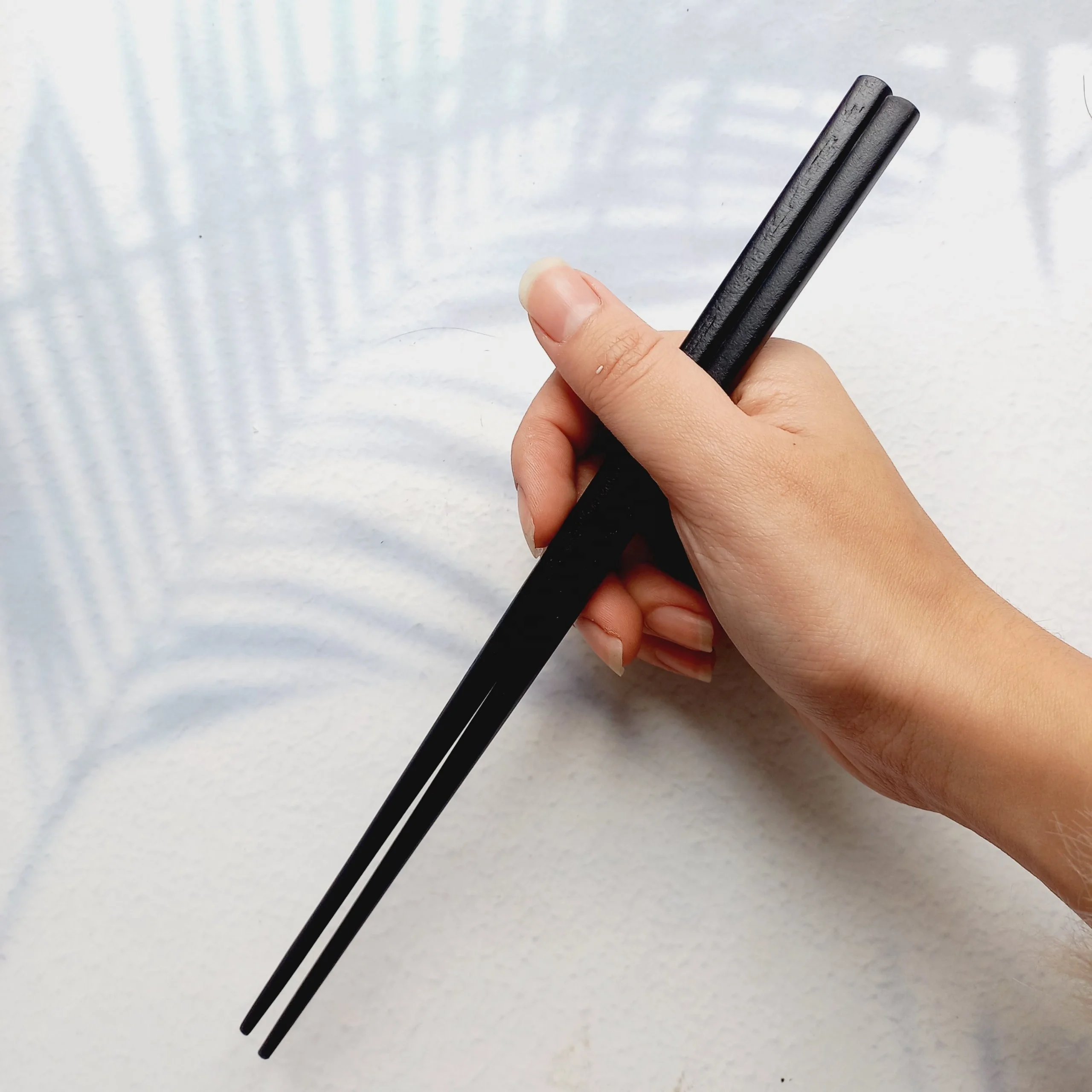 Black Wooden Spoon Chopsticks Reusable Cutlery Set For Travelling Natural Flatware Food Grade Craft Eco Friendly