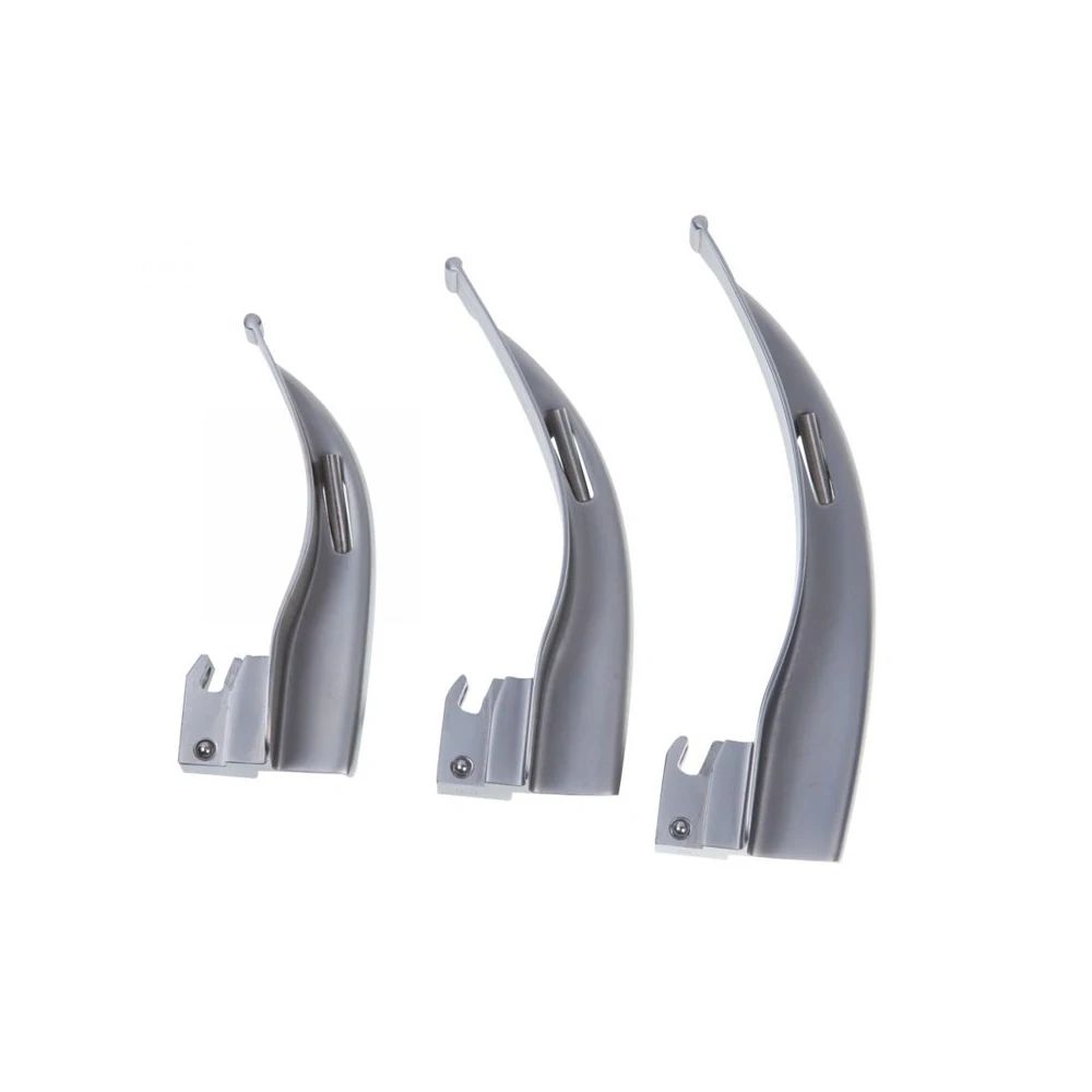 Laryngoscope with Set of 4 Blade- Adult Laryngoscope Set Surgical Instruments ISO CE tip blade laryngoscope
