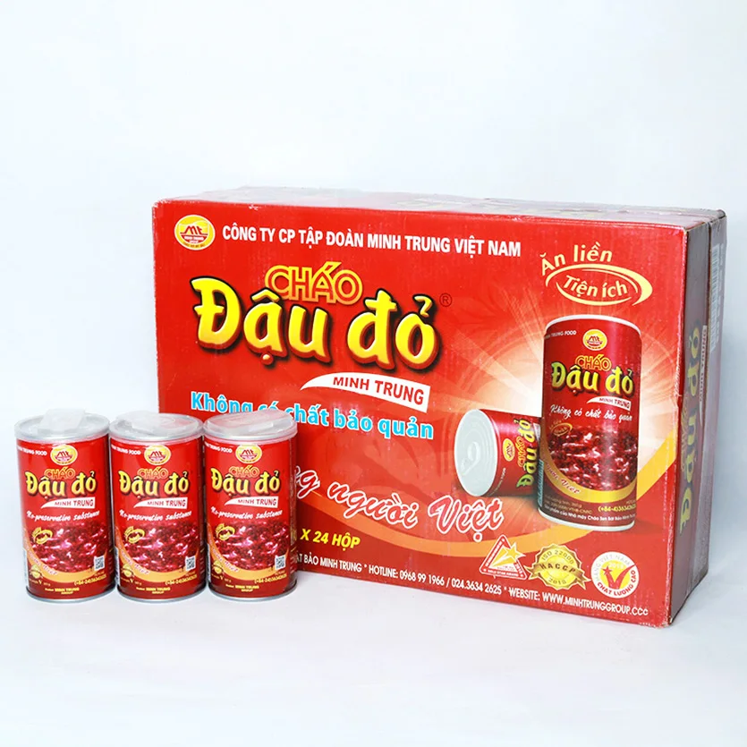 Vietnamese Instant Soup - Canned Red Bean Instant Porridge (No preservative)