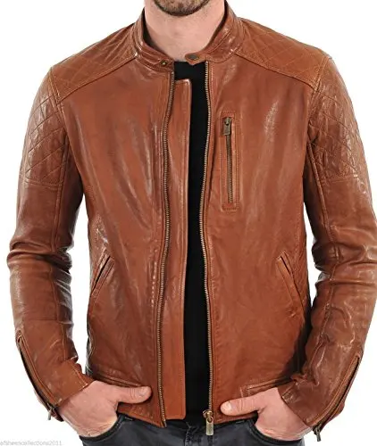 Top Quality leather jackets coat with polyester and fur lined made of genuine leather cowhide sheepskin