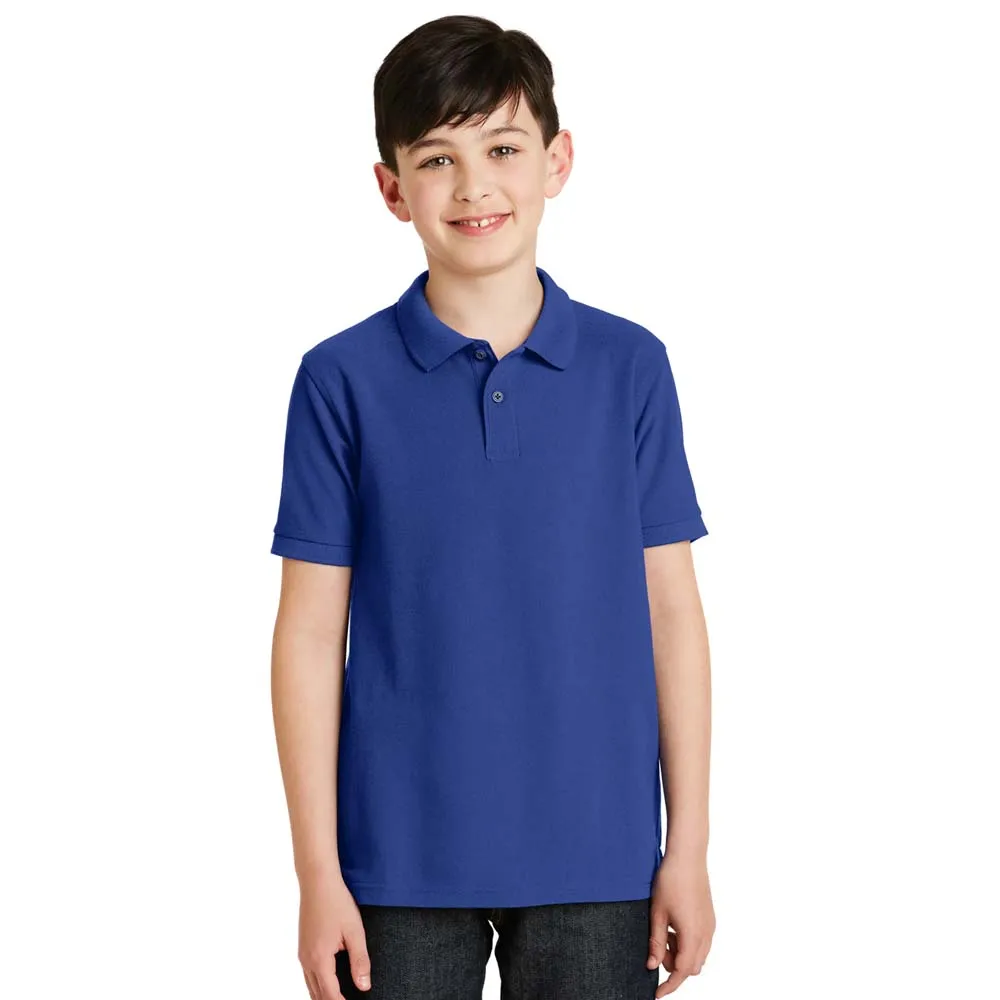 Boys Plain 100% Cotton Ages 3-16y Polo Shirts Children School T-Shirt Uniform Summer