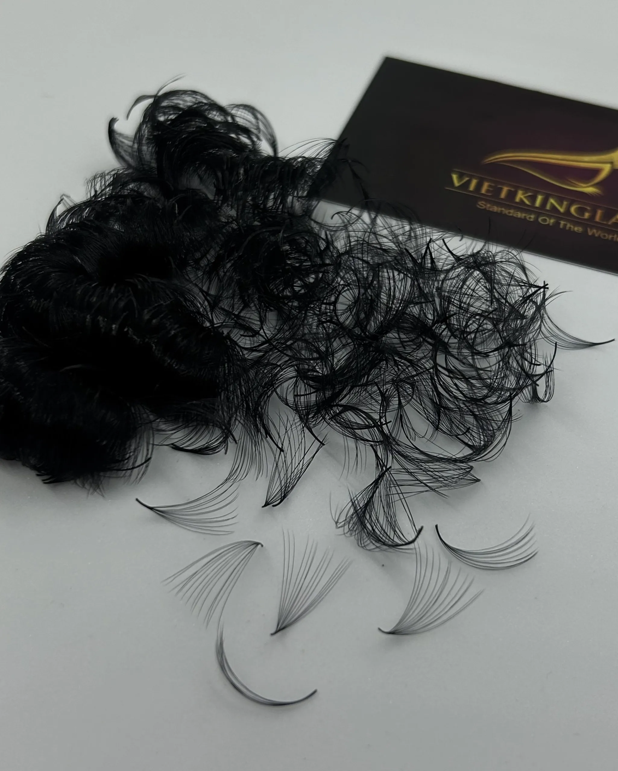 Handmade Premade Heat Bonded Bulk Premade Fan C D Curl Individual Cluster Lashes Extension Vendor Russian Loose Pre Made Fan
