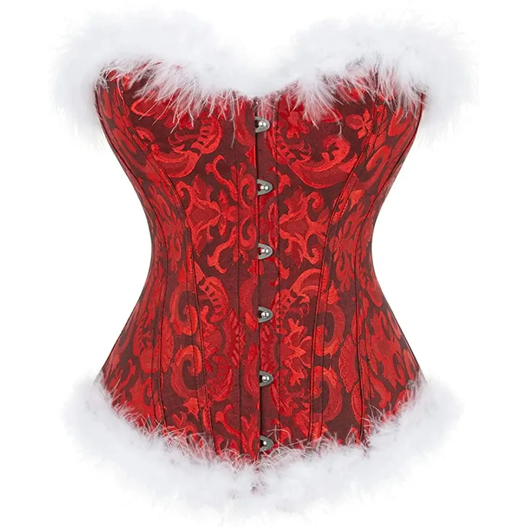 High Quality Brown Leather Corset Plus Size Women Body Shaping Corset