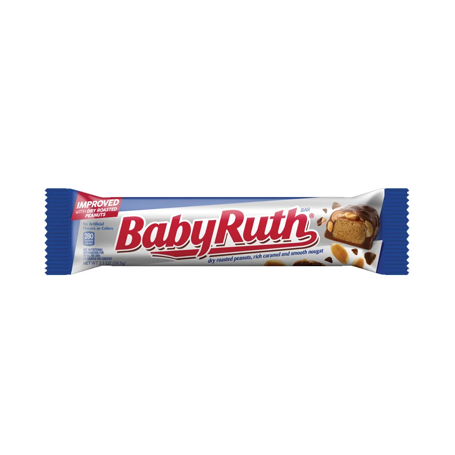 Baby Ruth Available Now a Deliciously Satisfying Candy bar That Offers the Perfect Balance of Sweetness and Crunch