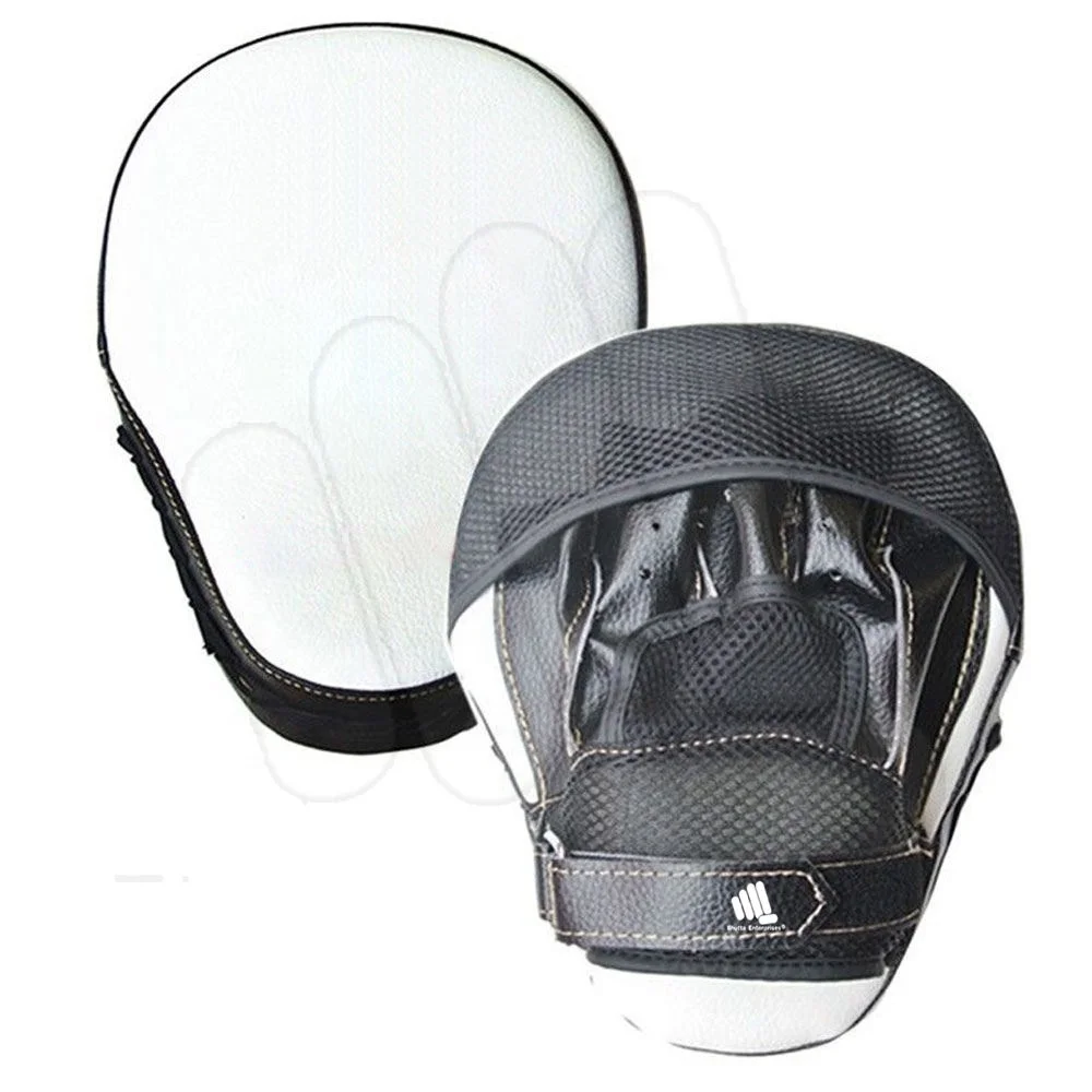 Professional Manufacture Custom New Design Boxing Martial Arts Thai Kick Pad Kit Black  Karate Training Mitt Focus Punch Pads