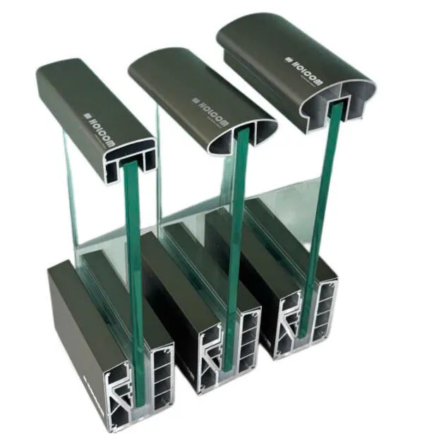 Luxury Villa Aluminum Balustrade Railings Black Color Anodized Finish Modern Design Customized Design And Sizes