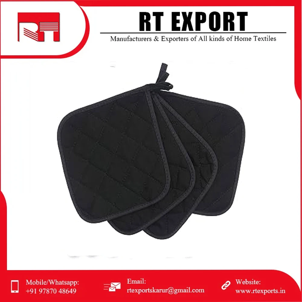 New Arrival Christmas Pot Holder Customized Print Heat Resistant 100% Pure Cotton Kitchen Pot Holder