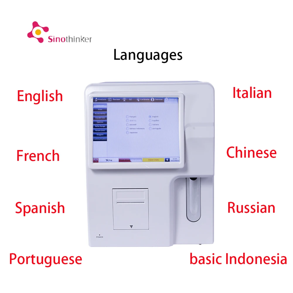China Hematology Analyzer 3 Part Full Auto Double Channel Sinothinker Sk9600 Hematology Analyzer For Human