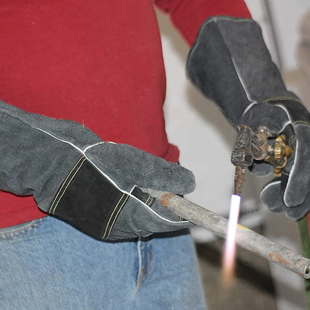 Factory price cowhide leather Welding gloves Anti Cut for Welding Gloves