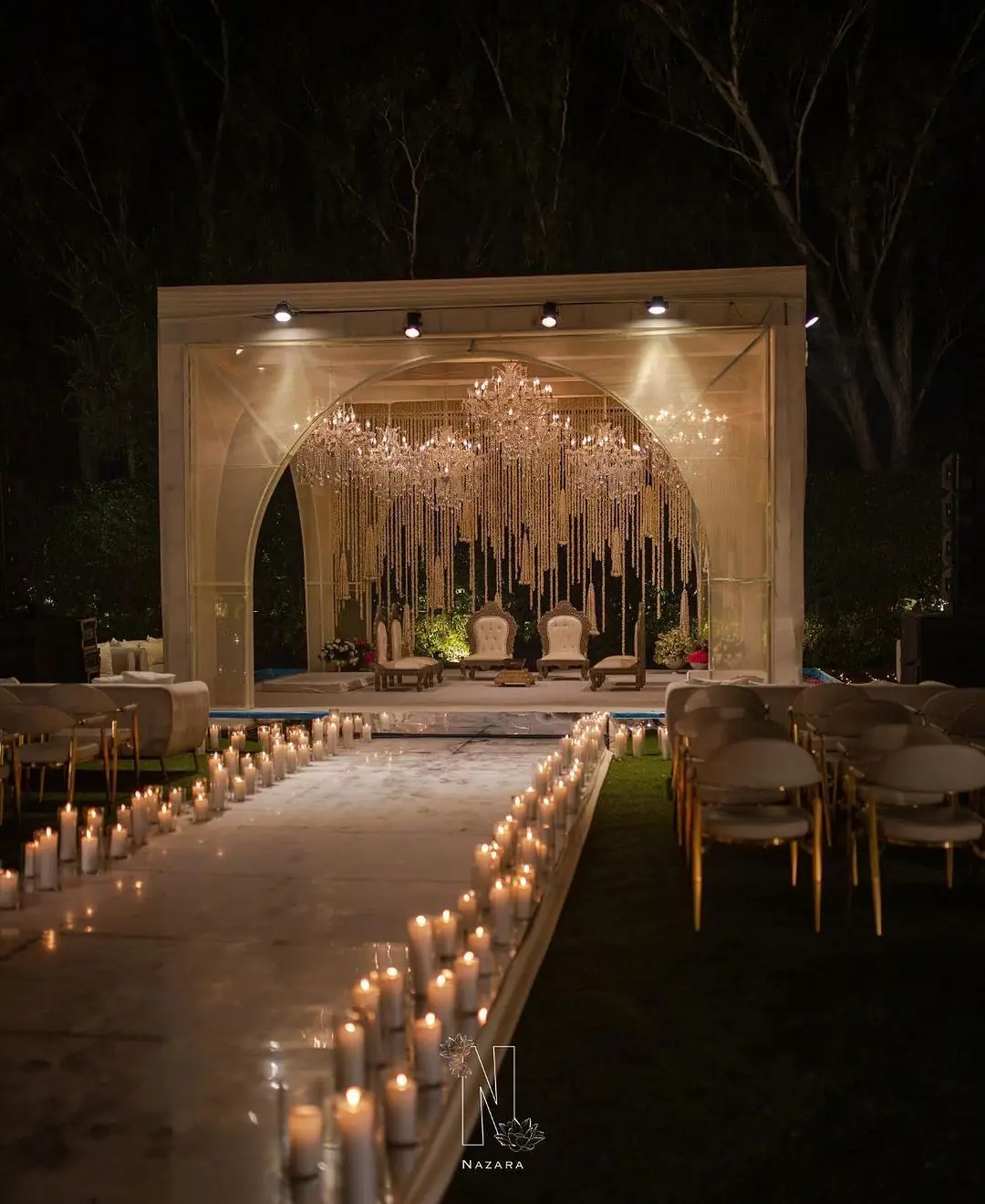 Traditional Religious Handmade Backdrop String For Stage and Entrance Decor At Wedding Mehndi Engagement Party Decoration
