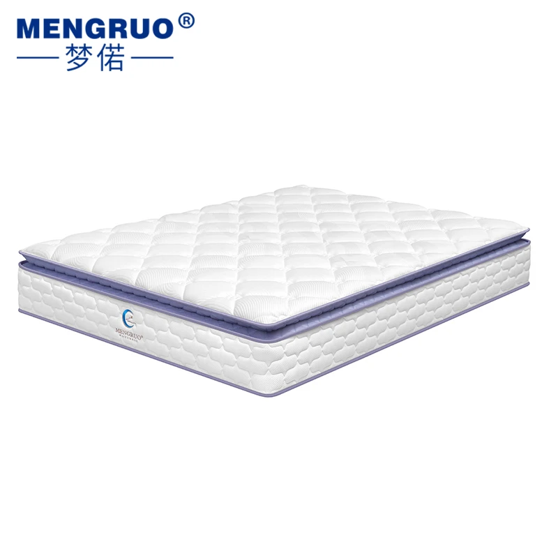 Factory Wholesale Hotel Thick Foam Knitted Fabric Sleep Well Double Bed pocket Spring memory foam Mattress King Size Mattress