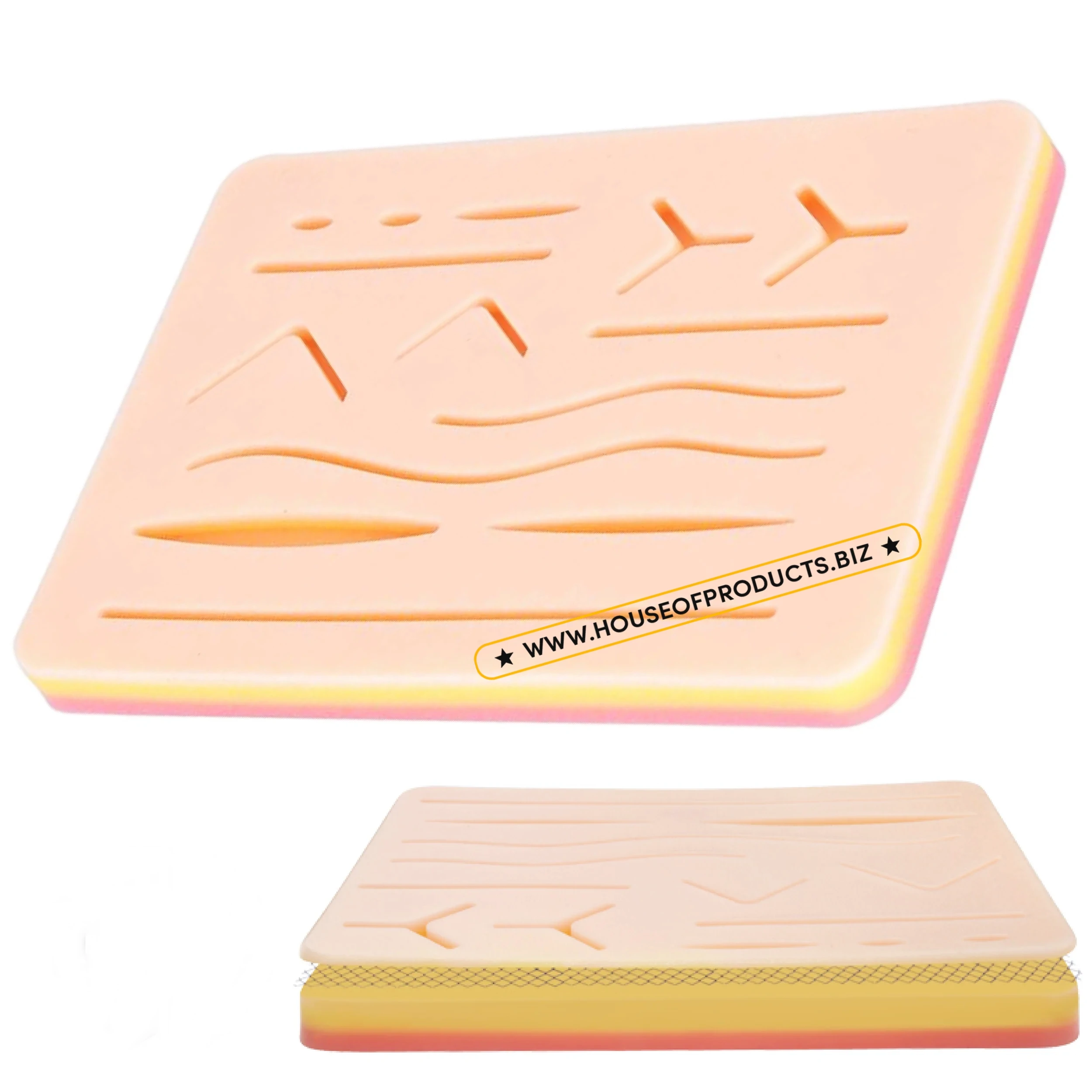 Suture Pad Suture Skin Pad With Wound And Mesh Practice Suture Skin Pad