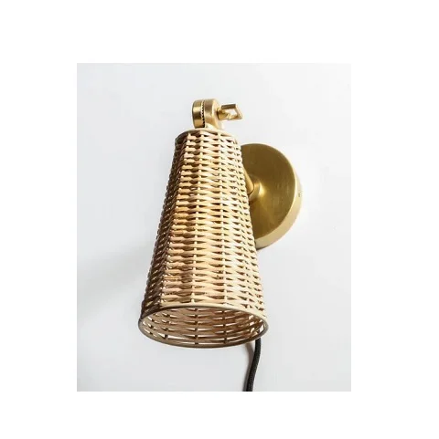 hot sale Handwoven Hanging Lamp Rattan Lampshade Pendant Light Chandelier Wicker Rattan Light Fixture Island Living Room