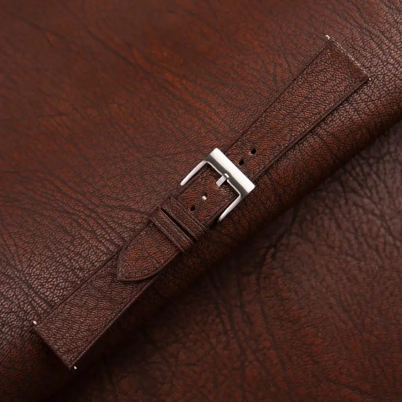 Luxury Handmade Leather Watch Strap For Men Luxali Brand Imported Cow Leather Watch Strap Size 18mm20mm22mm Vintage Watch Bands