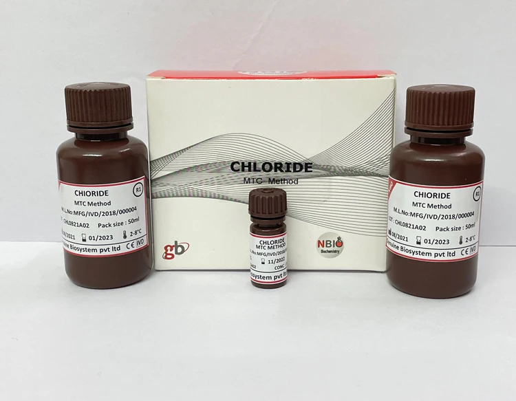Best Deal on Class II Instrument Classification Chloride Clinical Chemistry Reagent Test Kit Set- 2x50 ml at Wholesale Price