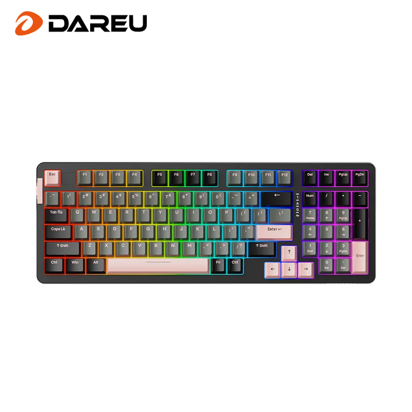 Высококачественная механическая клавиатура Dareu A98 hotswap, игровая клавиатура для компьютера, проводная клавиатура PBT, прокладка