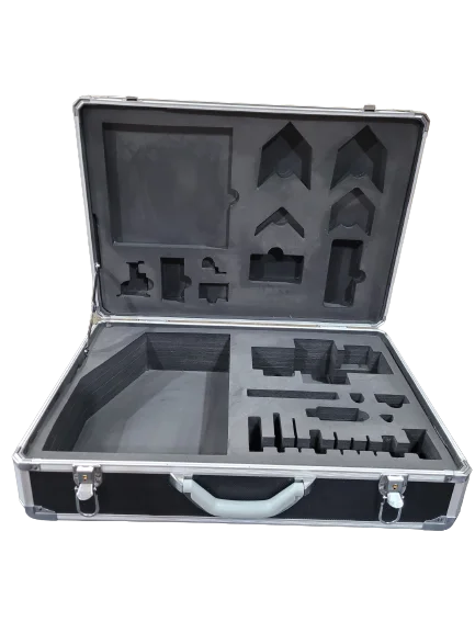 Custom Tool Box for carrying tool set portable Aluminum Brief Case Black color and black foam insert