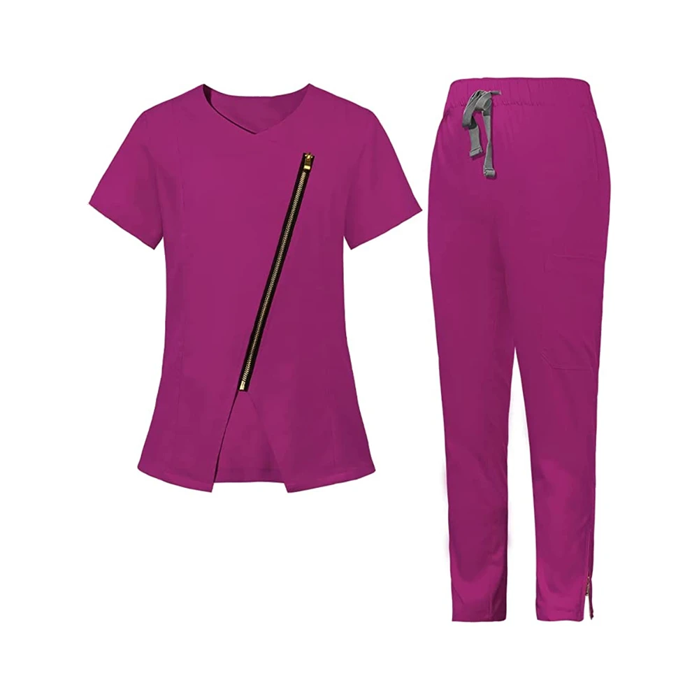 Plus Size Stretch Medical Scrubs Stylish Women Medical Nursing Scrubs Quick dry breathable custom color Hospital Uniforms