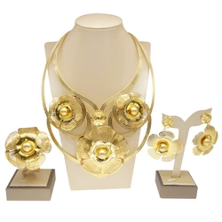 Zhuerrui Nigerian Bridal Italiano Fine Jewellery Set Brand Party Jewelry Set Women Brazilian Gold Jewelry Wholesale NH00052