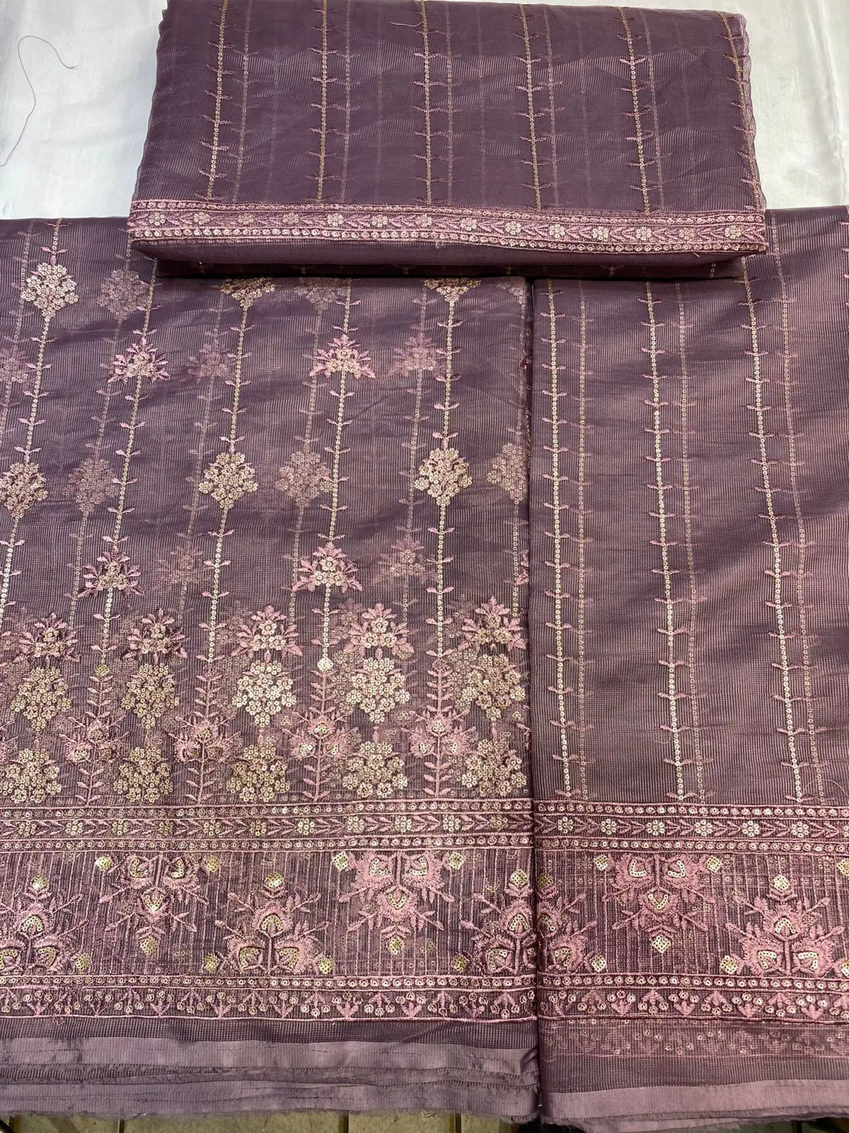 Ssumaira Collection 3 Piece Unstitched Ladies Suits Luxury Embroidered Sequins and Zari Khaadi Net Summer Season Fabric