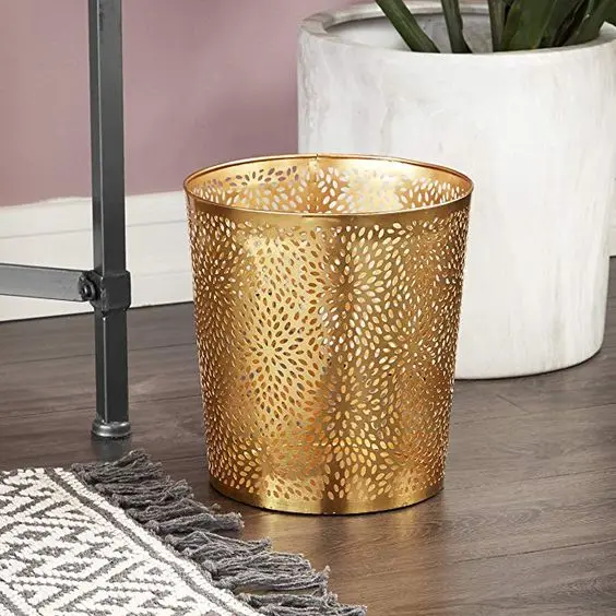 Black Net Antique Waste bin for kitchen usage and home and restaurant handmade product made of iron handicraft item very useful