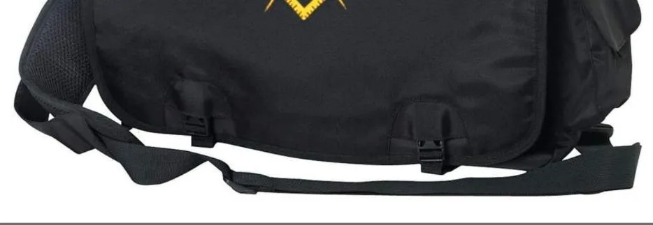 Embroidered Square & Compass Masonic Briefcase/Computer Bag/Apron Case High Quality Mesonic Cases at Best Price