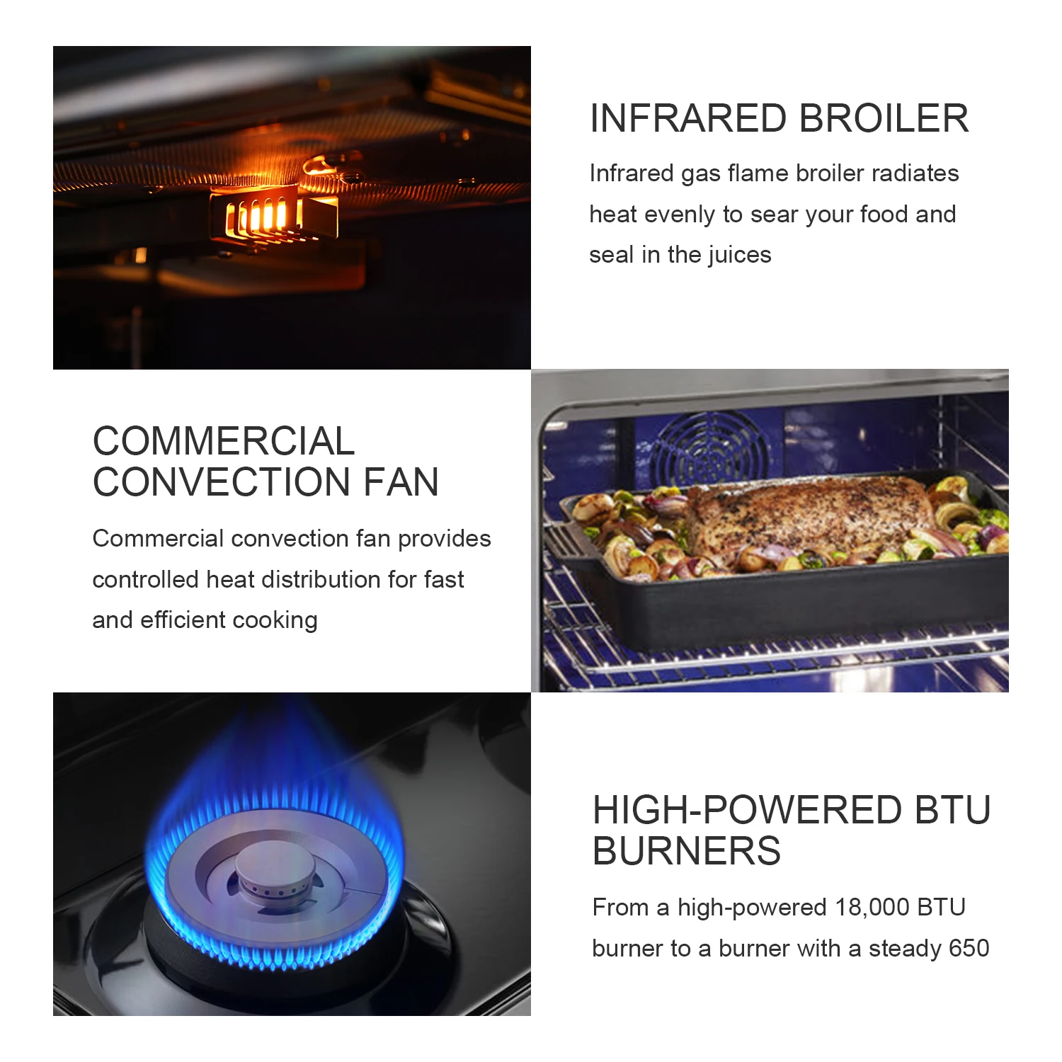 Hyxion 30 Inch Oven 4 burner Gas Stove for Sale